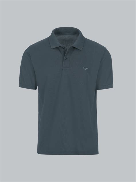 Poloshirt DELUXE Piqué anthrazit L TRIGEMA