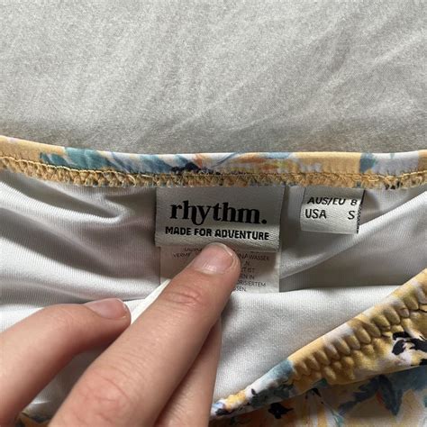 Rhythm Women S Yellow And Blue Bikini And Tankini Bottoms Depop