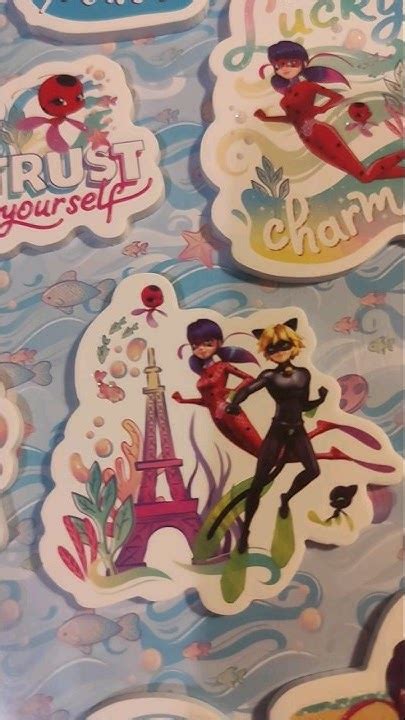 Наклейки с Леди- Баг и Супер-котом🐞🐾 - YouTube