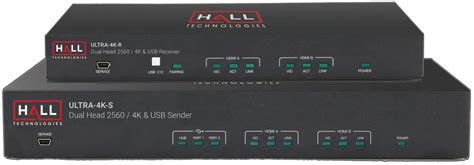 Hall Technologies Ultra K Dual K Uhd Hdmi And Usb Extender Over