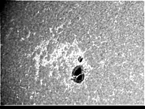 Sunspot Visible Naked Eye Solar Observing And Imaging Cloudy Nights