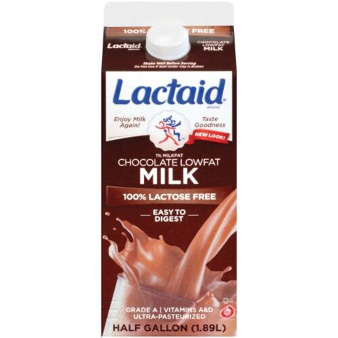 Lactaid Lactose Free 1 Low Fat Chocolate Milk 64 Oz Kroger