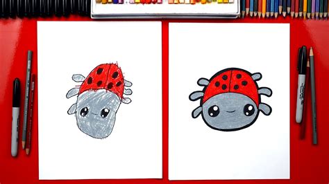 How To Draw A Cartoon Ladybug - Art For Kids Hub