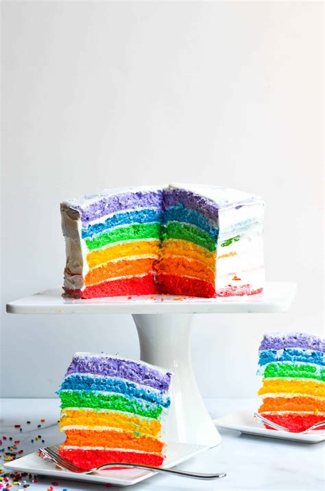 Easy Rainbow Cake Recipe Worn Slap Out