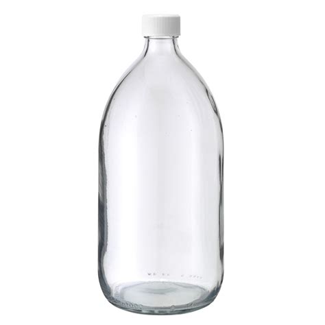 Bottle 1000 Ml Clear Glass 28 Mm White Liner 81 Boxes Pallet