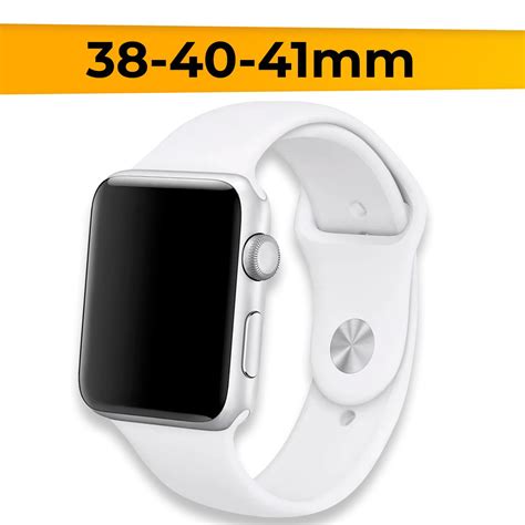 Силиконовый ремешок для 38-40-41 mm для Apple Watch series 1-9 SE, SE 2 ...