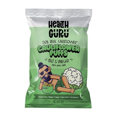 Buy Health Guru Cauliflower Puffs Salt And Vinegar 56g Coles