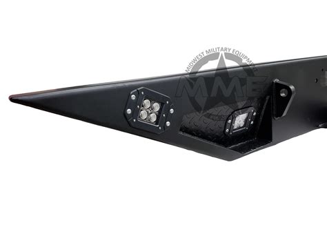 Rear Winch Step Bumper With Reverseaccessory Light For Hmmwv Humvee