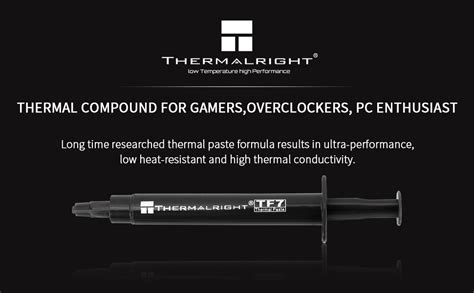 Amazon.com: Thermalright TF7 2g Thermal Paste for Coolers, 12.8W/m.k ...