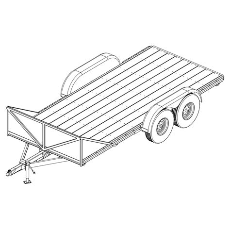 6’10” x 16' Utility Trailer Plans - 12k to 16k - Johnson Trailer Parts