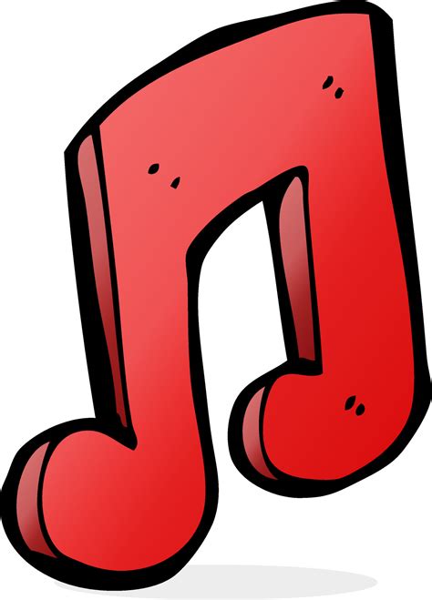 cartoon musical note  vector art  vecteezy