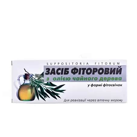 Гигиеническое средство на основе фитора, фитосвечи с маслом чайного ...
