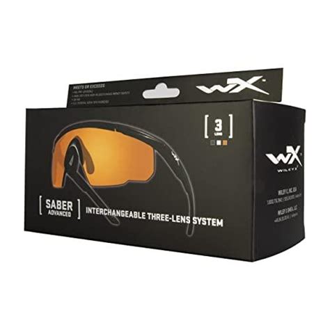 Wiley X Saber Advanced Shooting Glasses Ansi Z Safety Sunglasses