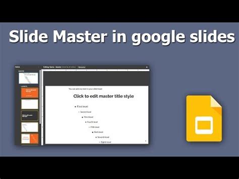 How to use Slide Master in google slides presentation - The Graphic Home