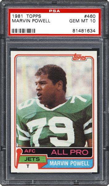 1981 Topps Marvin Powell Psa Cardfacts®