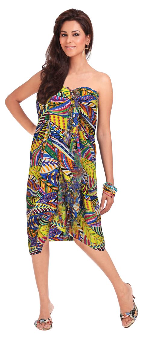 Happy Bay Women S Beach Sarong Bikini Pareo Wrap Cover Up One Size Multicolor T Walmart