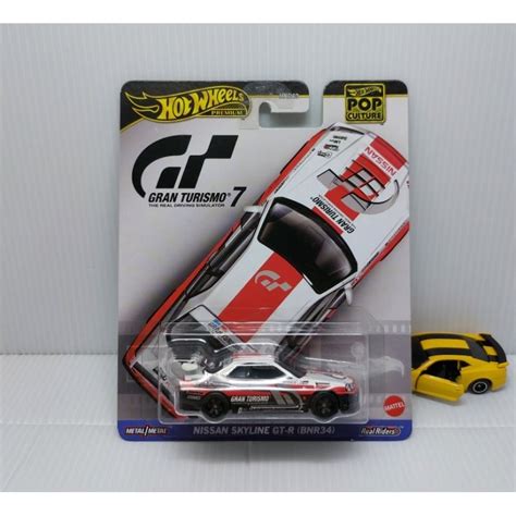 Jual Hot Wheels Pop Culture Nissan Skyline GT R BNR34 Gran Turismo R34 Premium 2024 Mix 3