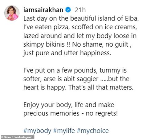 Saira Khan Shows Off Her Figure In A White Bikini And Says She