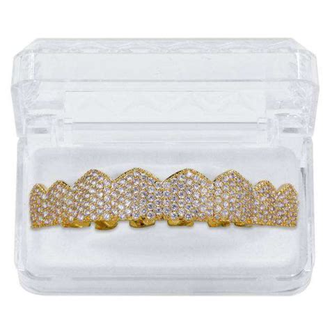 Top Iced Out Grillz Gold Rhino Grillz