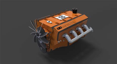 ArtStation - Макет двигателя V8 / Mock engine V8