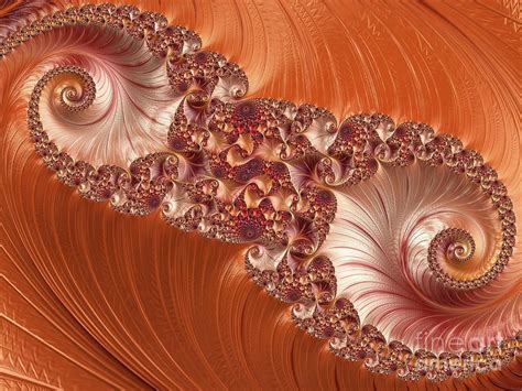 Orange Digital Art Dazzling Orange By Elisabeth Lucas Fractal Art
