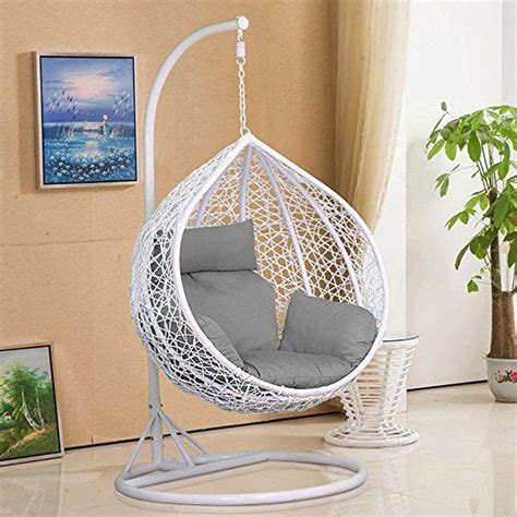 Harrier Hanging Egg Chair Swing – 2 Sizes | Indoor Outdoor Patio Garden ...