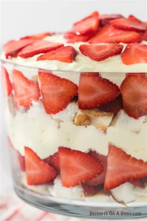 Strawberry Trifle Recipe Video Strawberry Angel Food Cake Trifle