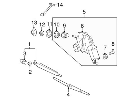 98810-4D001 - Wiper Arm 2006-2014 Kia Sedona | Kia.Parts Store