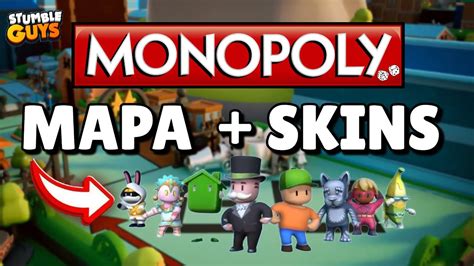 MAPAS De CARRERAS De MONOPOLY SKINS FILTRADAS DE STUMBLE GUYS YouTube