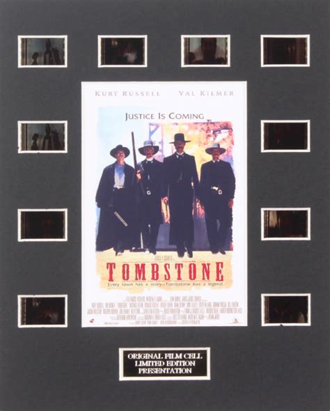 Tombstone Limited Edition Original Filmmovie Cell Display Pristine