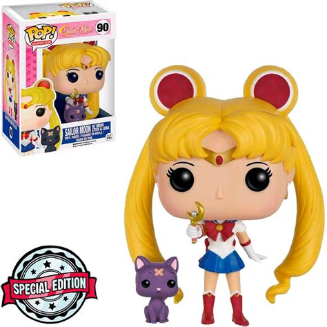 Funko Pop Sailor Moon w Moon Stick & Luna 90 Sailor Moon