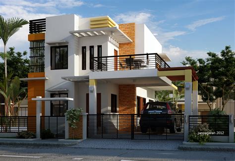 rumah minimalis modern  lantai  lahan sempit rumah idaman