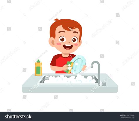 5,746 Washing Dishes Cartoon Images, Stock Photos, 3D objects ...