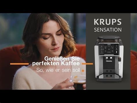 Krups Sensation Ea E Frisch Gemahlener Kaffee Genu Youtube