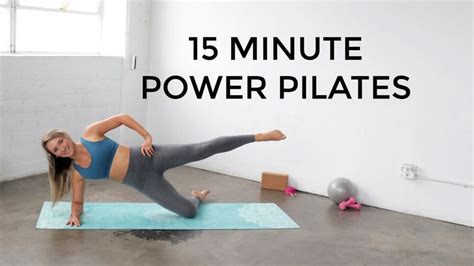 15 Minute Pilates Mat Workout Powerpilates Workout Youtube