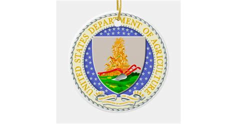 US Dept Of Agriculture Seal Ceramic Ornament | Zazzle