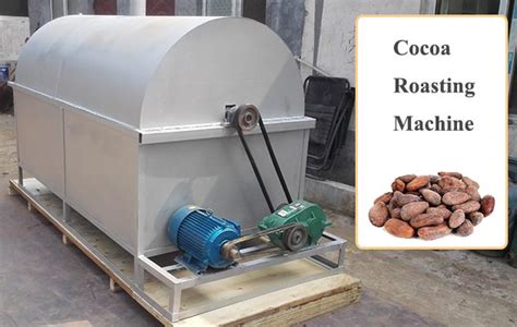 Horizontal Drum Cocoa Bean Roasting Machine Kg H