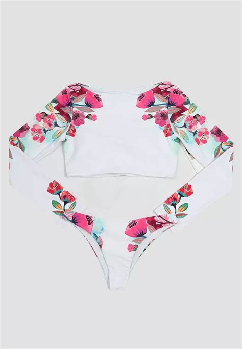 Buy Lycka Lkl A European Style Bikini Set White Online Zalora Malaysia