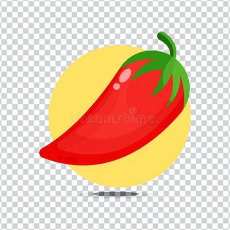 Icono De Estilo De Caricatura Chili En Fondo En Blanco Ilustración Del