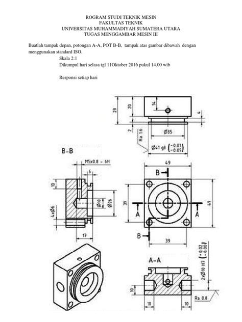 Detail Gambar Potongan Teknik Mesin Koleksi Nomer 29