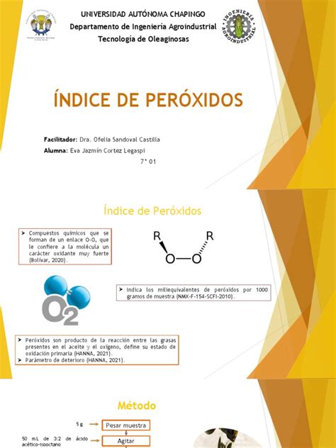 Índice De Peróxido - Índice De Acidez E Peróxido , TEMA Indice Acidez Y Peroxidos – OZIZG