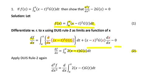 Differentiation Under Integral Sign Duis Rule Youtube