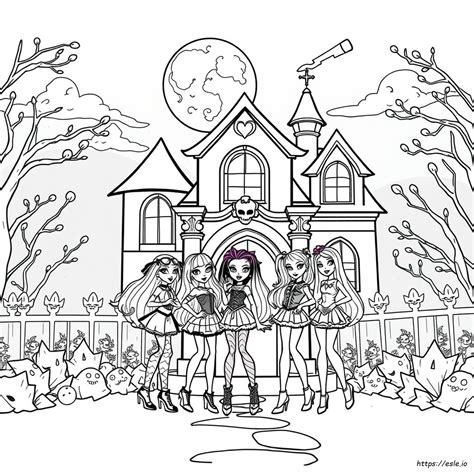 Monster High Ausmalbilder Alle - Monster High Ausmalbilder Pdf