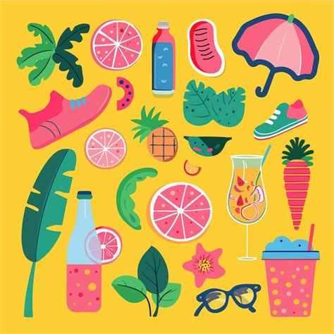 Premium Vector Vector Elements For Summer