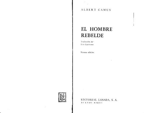 Pdf Camus El Hombre Rebelde Dokumen Tips