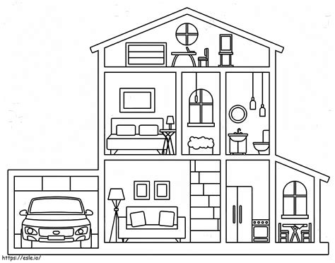 Nice Dollhouse coloring page