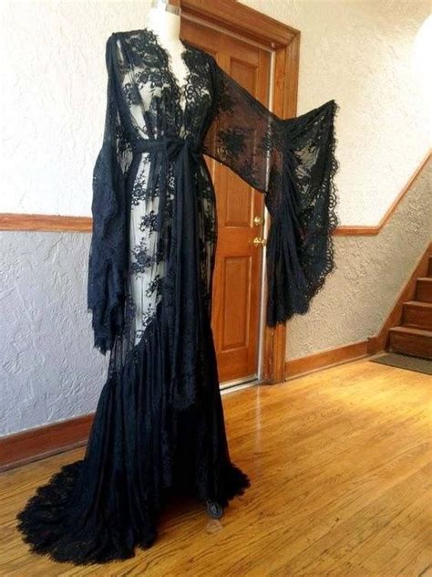 Sheer Boudoir Lingerie Long Robe With Marabou Feathers For Etsy Artofit