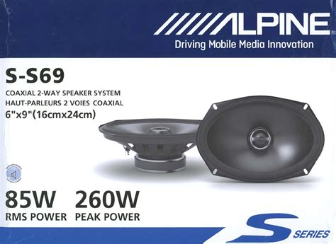 User manual Alpine S-S69 (English - 8 pages)