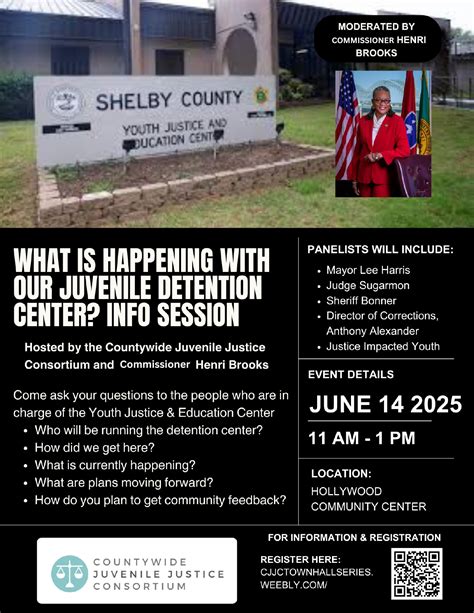 SHELBY COUNTY COMMISSIONER HENRI E. BROOKS TO HOST COUNTYWIDE JUVENILE