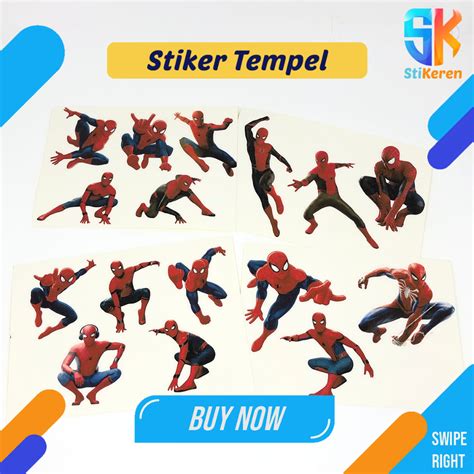 jual stiker spiderman  laptop hp kulkas tumblr fashion cute